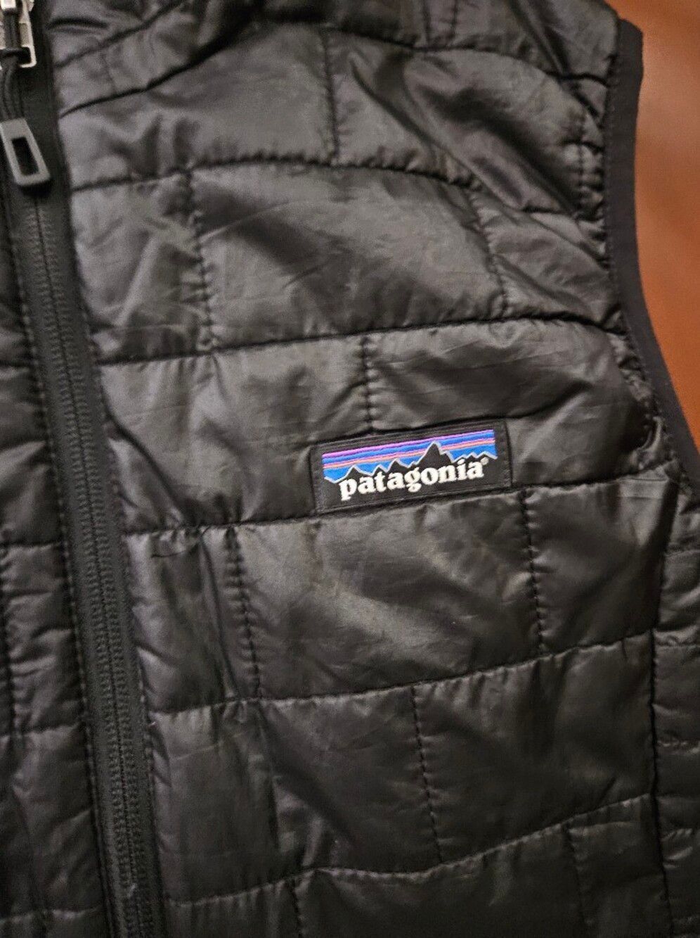 Patagonia Women's Black Quilted Insulated Full Zip Vest Size Small - Picture 3 of 8